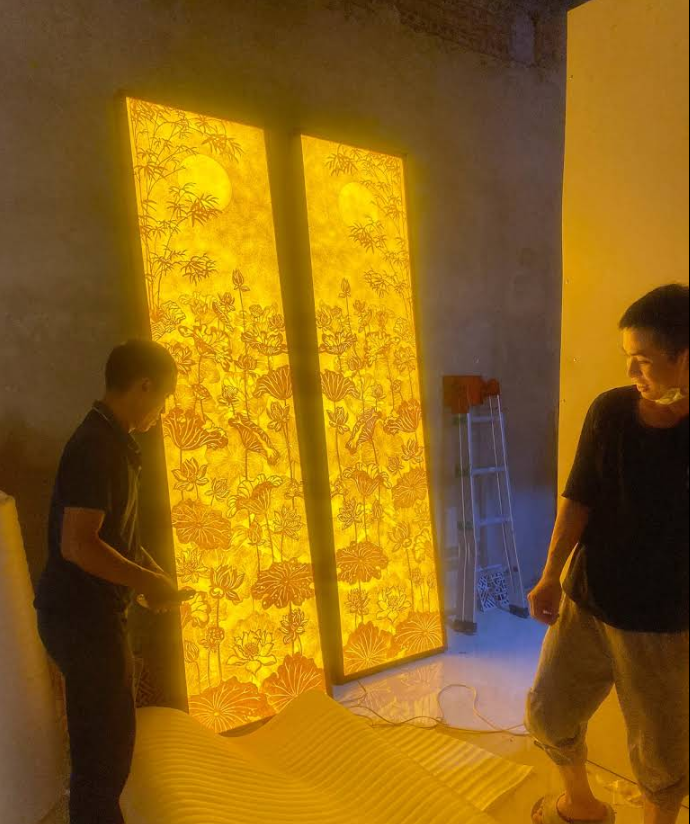 Tranh Trúc Chỉ In Bằng Công Nghệ UV 3D